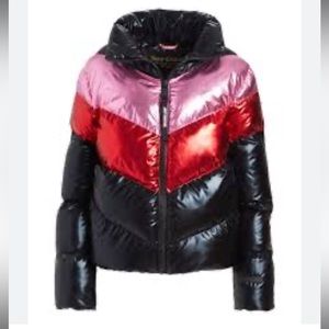 juicy couture black label puffer jacket XL